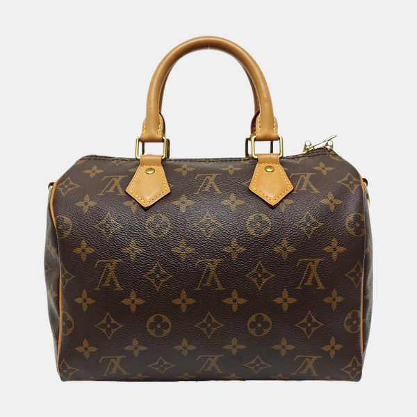 SPEEDY 25 Monogram Coated Canvas Brown