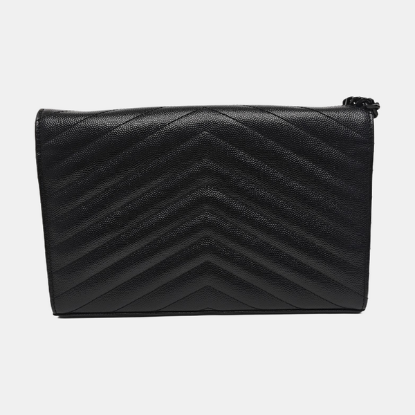 MONOGRAM Medium Chevron Calfskin Black