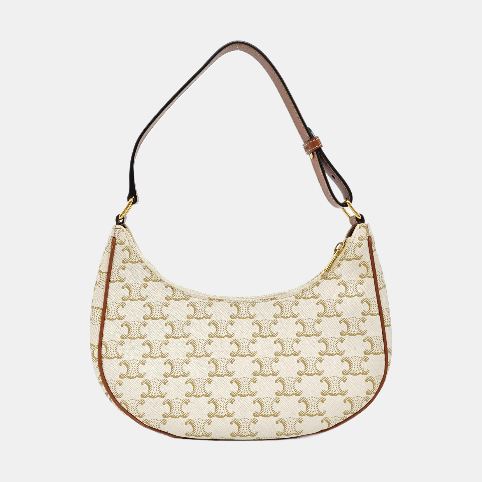 Authenticated pre-owned  AVA Coated Canvas Beige - Top Handle Bag at Looply