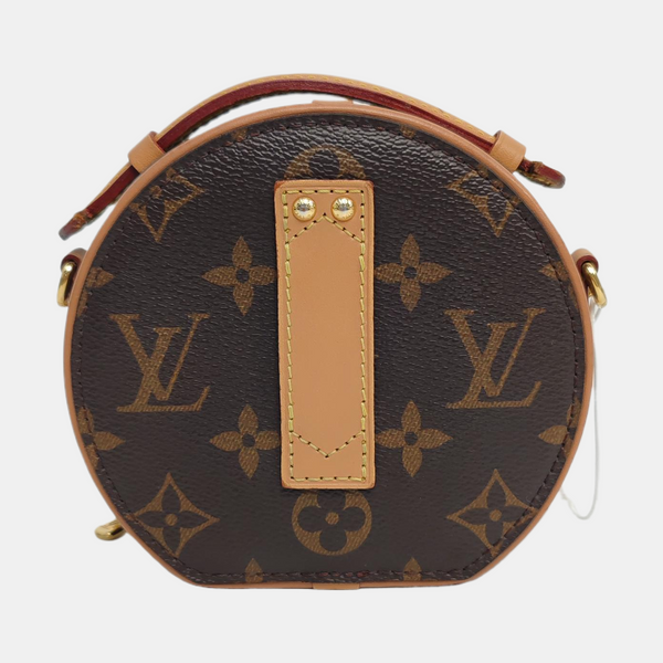 BOITE CHAPEAU Mini Monogram Coated Canvas Brown