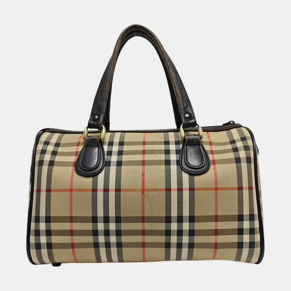 Canvas Top Handle Bag Beige