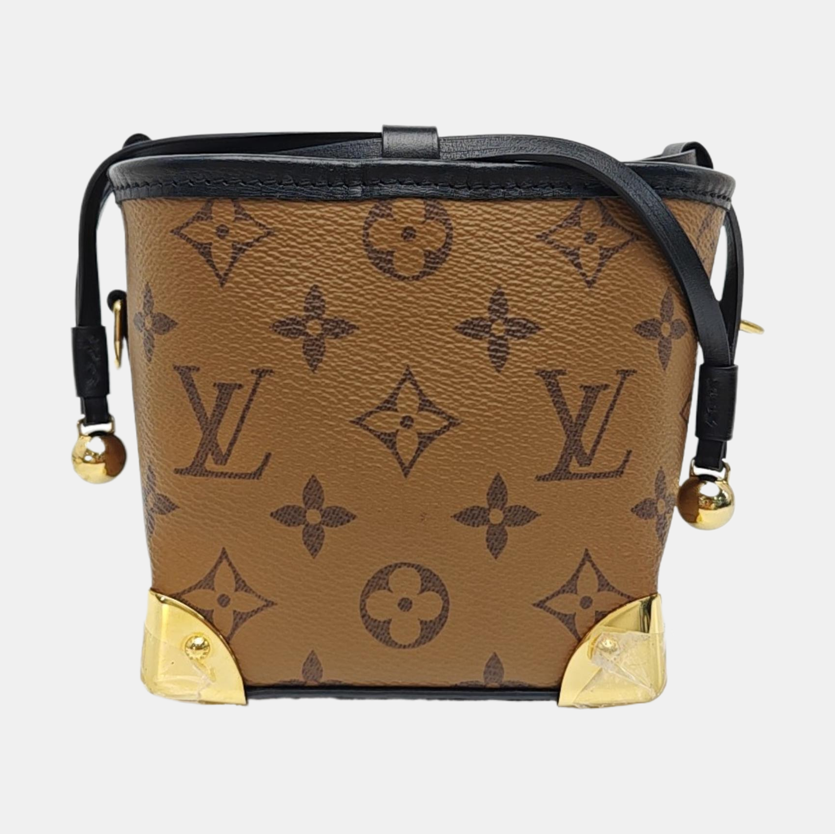 NOÉ PURSE LV CHARMS Monogram Coated Canvas Brown