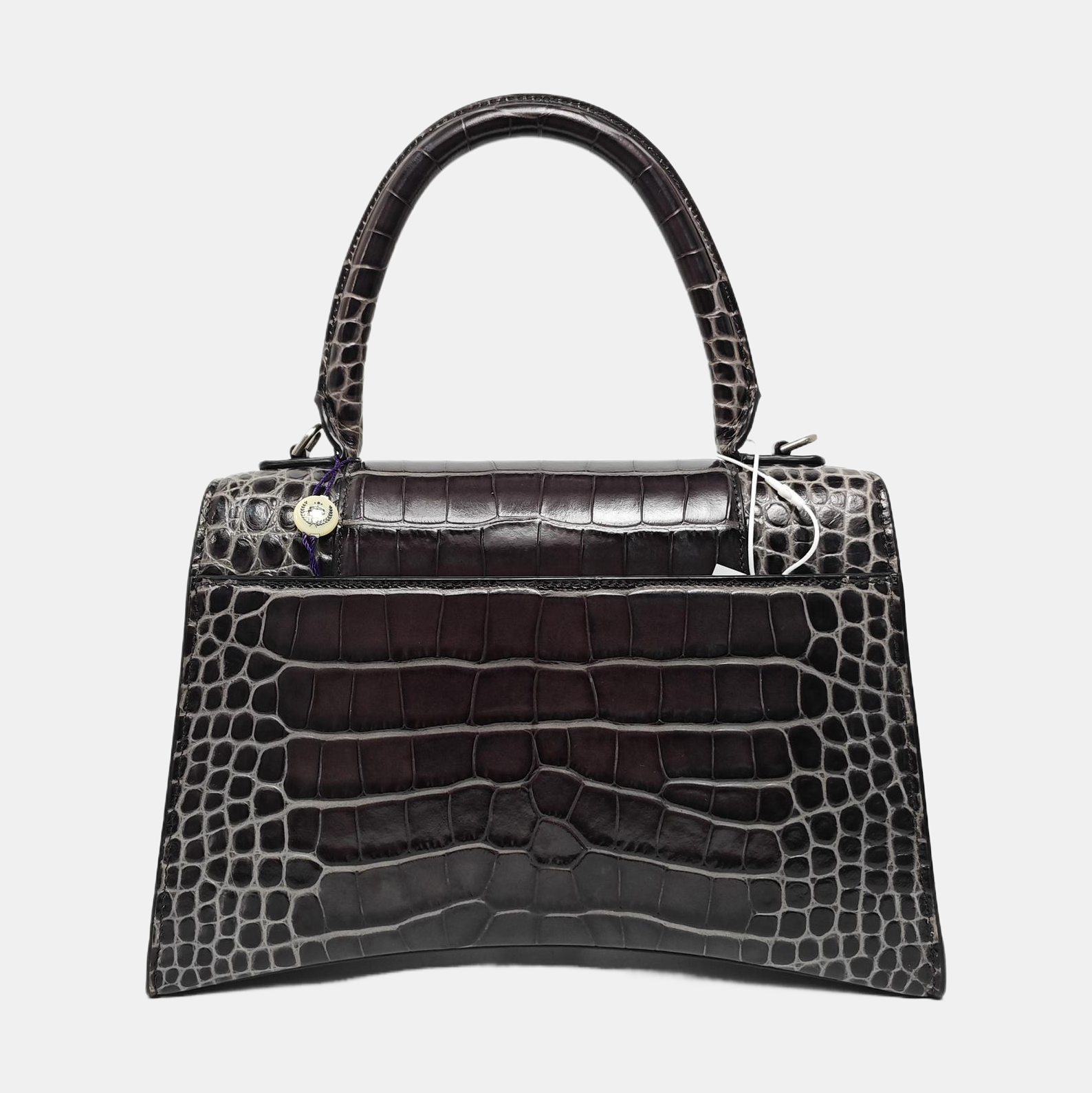 Hourglass Small Calfskin Gray