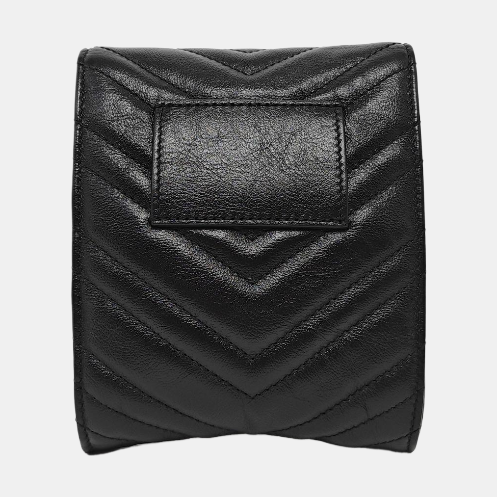 GG Marmont Mini Quilted Calfskin Black