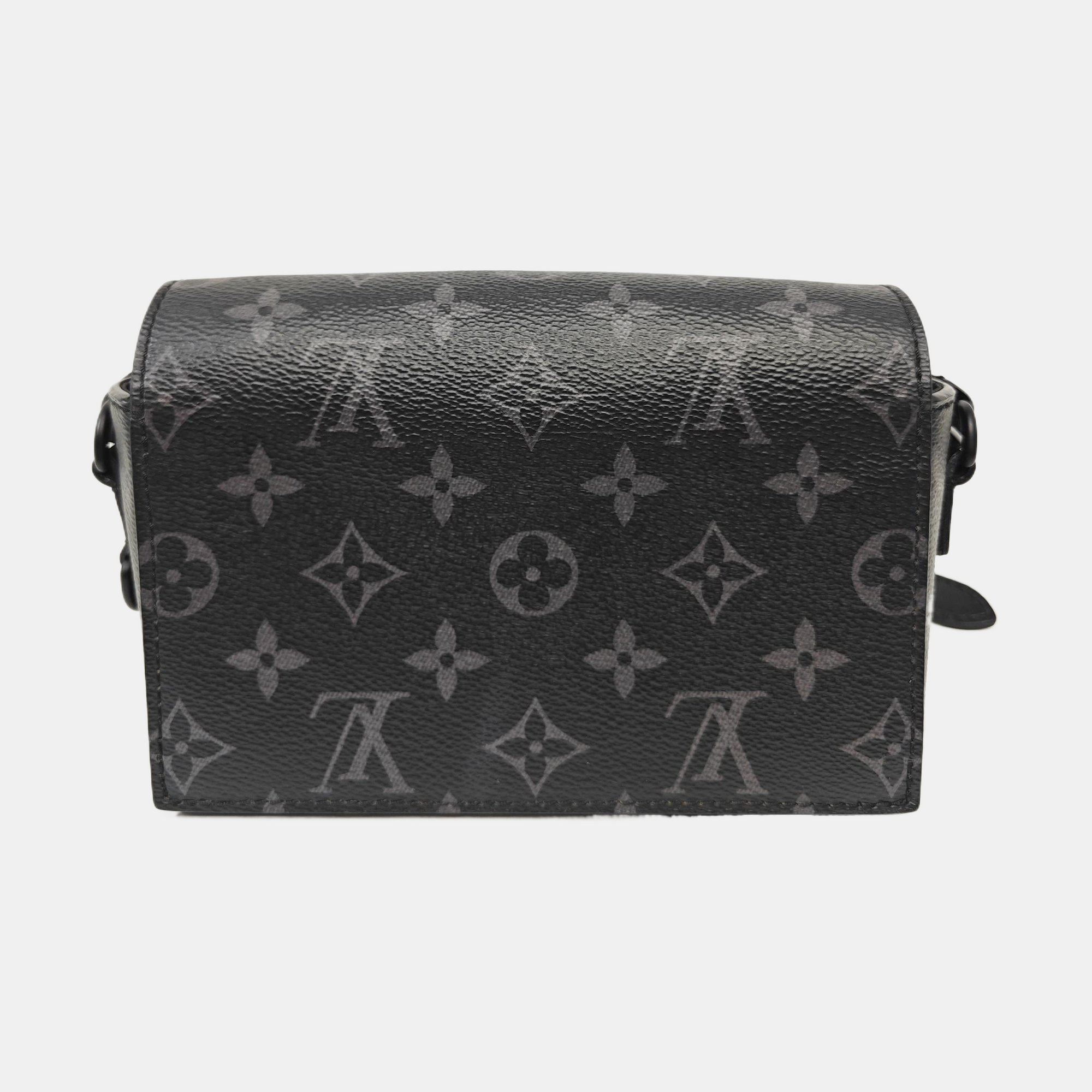 STEAMER Mini Monogram Coated Canvas Black