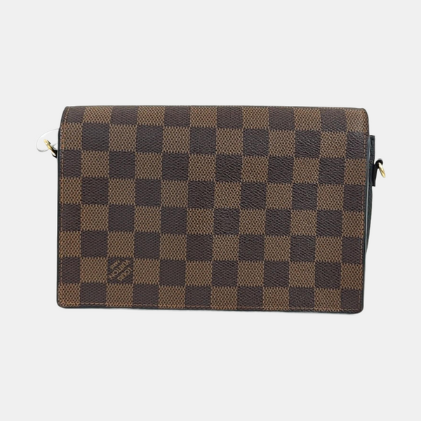 VAVIN Damier Ebene Coated Canvas Brown