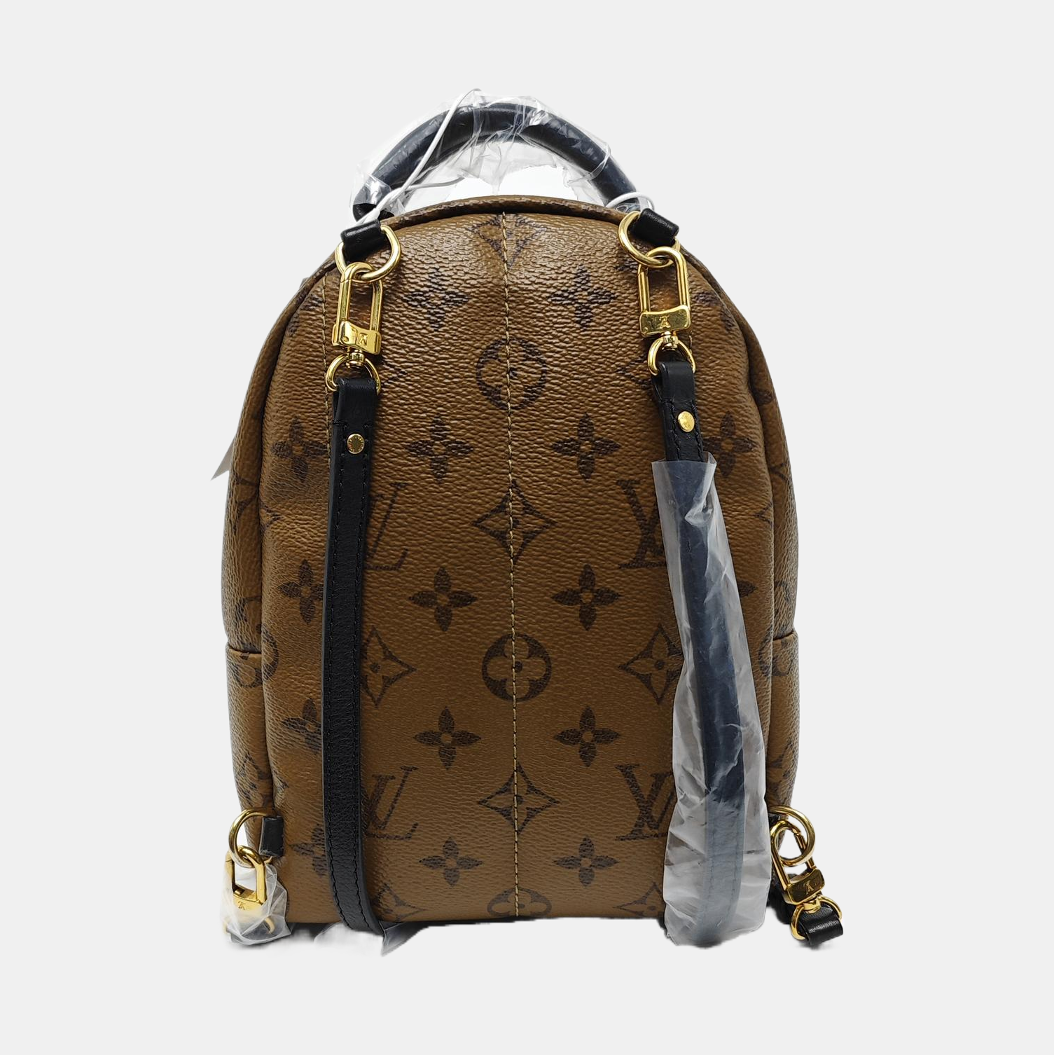 PALM SPRINGS Mini Monogram Coated Canvas Brown
