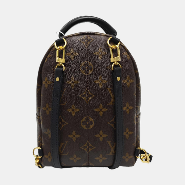 PALM SPRINGS Mini Monogram Coated Canvas Brown