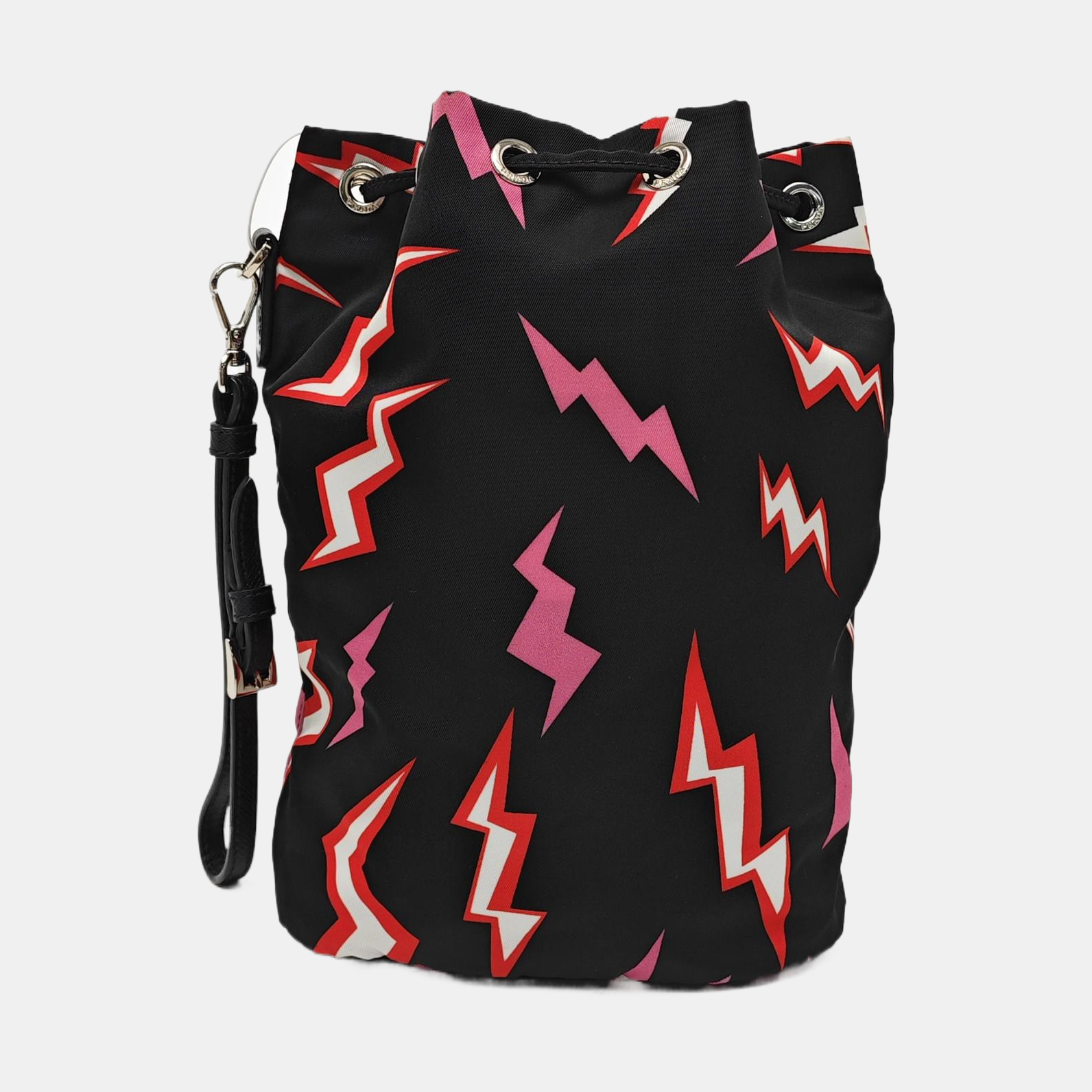 Nylon Top Handle Bag Black