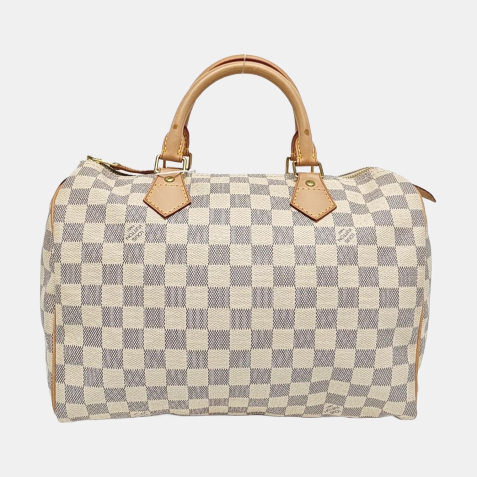 SPEEDY 30 Damier Azur Coated Canvas White