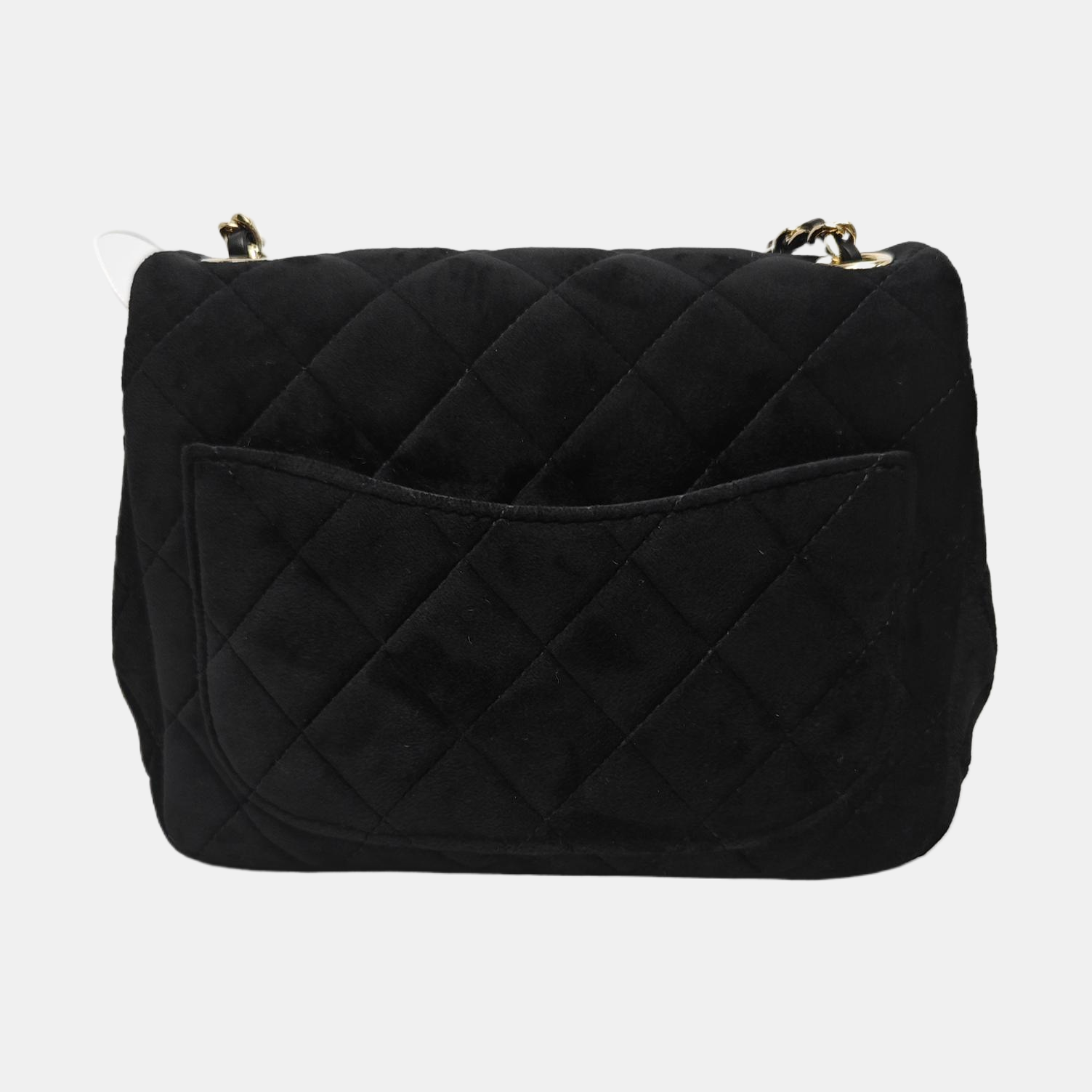 CLASSIC FLAP Mini Quilted Velvet Black