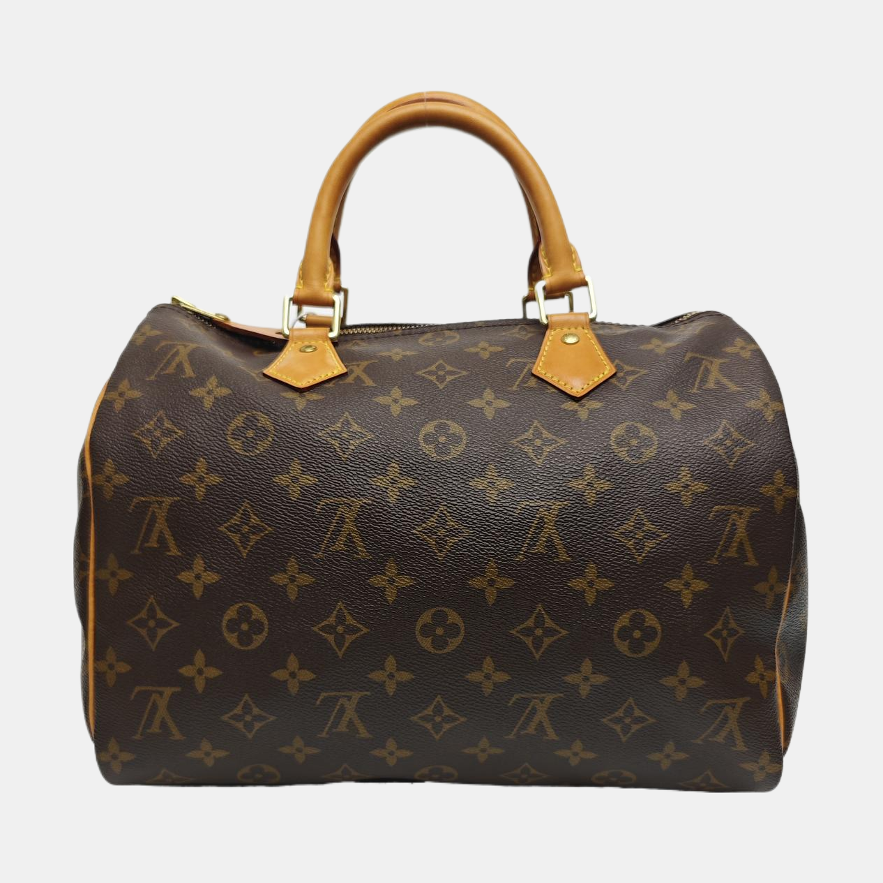 SPEEDY 30 Monogram Coated Canvas Brown