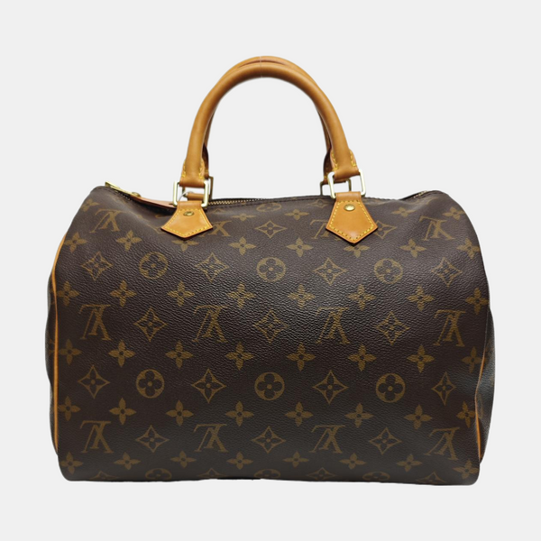 SPEEDY 30 Monogram Coated Canvas Brown