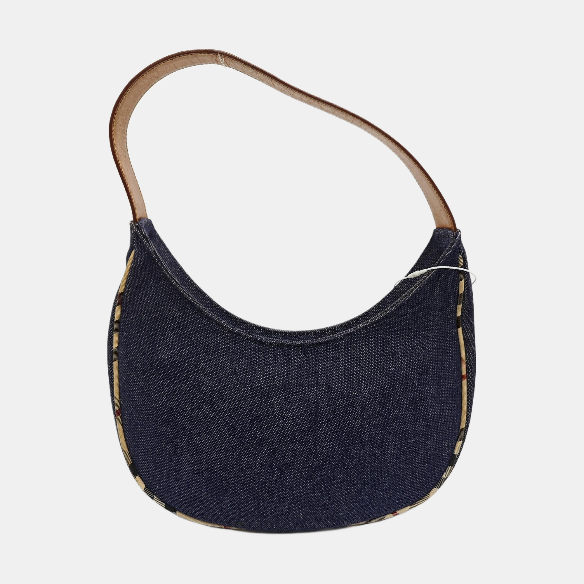 Denim Top Handle Bag Blue
