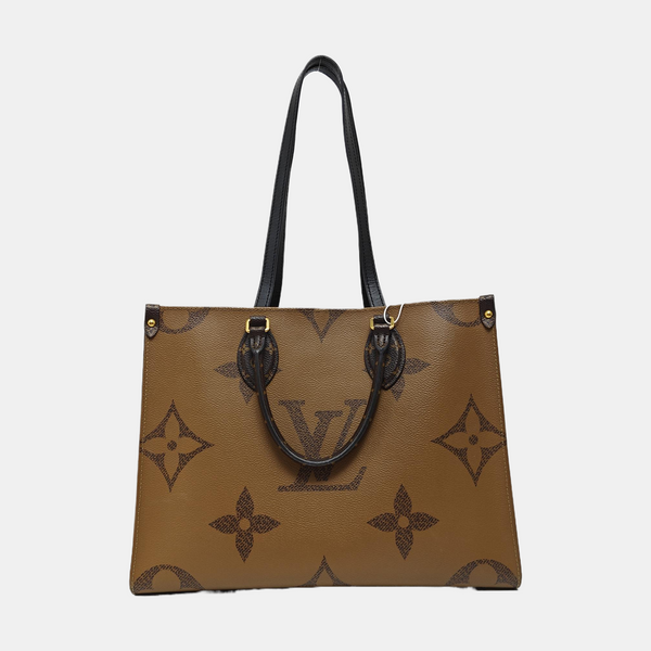 ONTHEGO MM Monogram Coated Canvas Brown