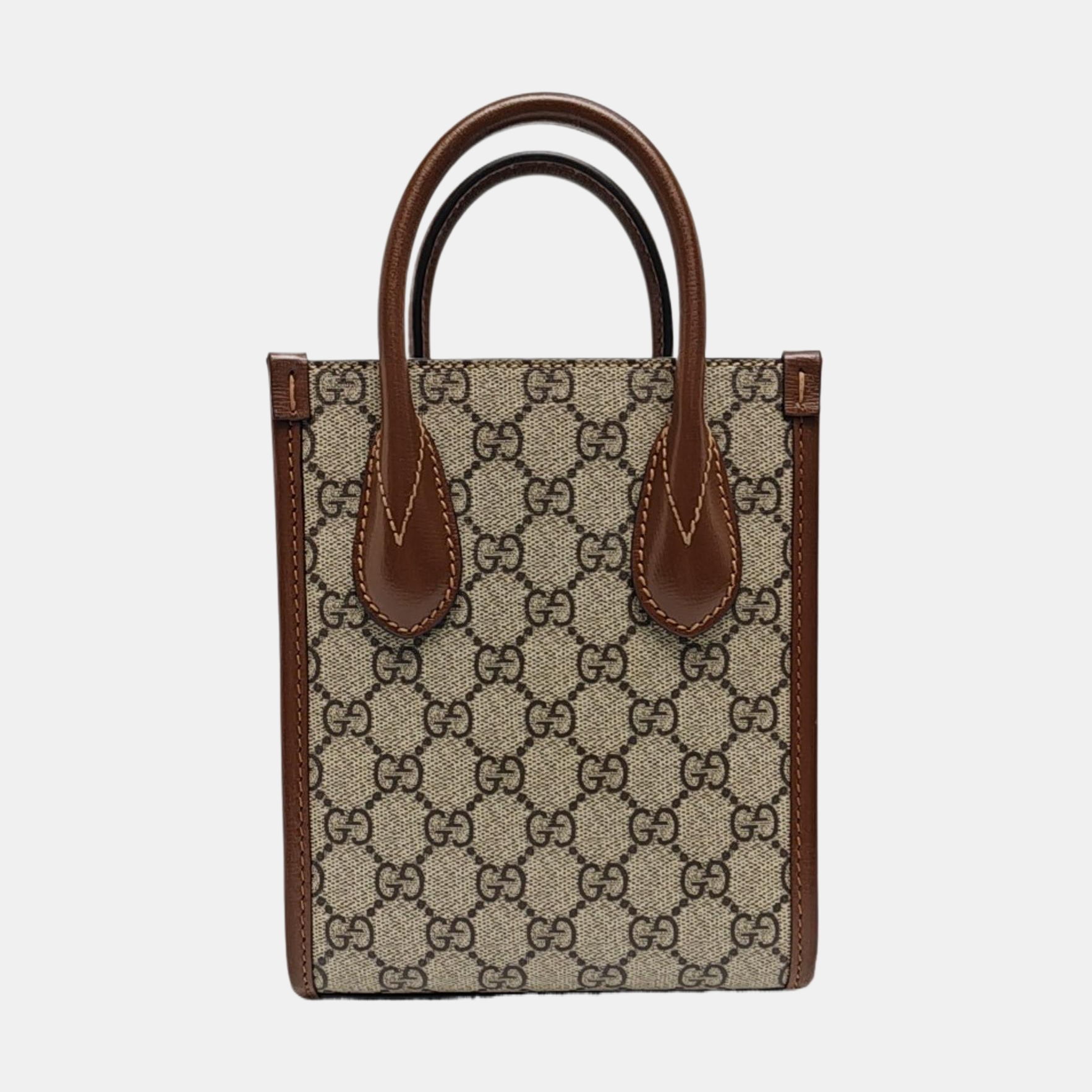Retro Mini Monogram Coated Canvas Beige