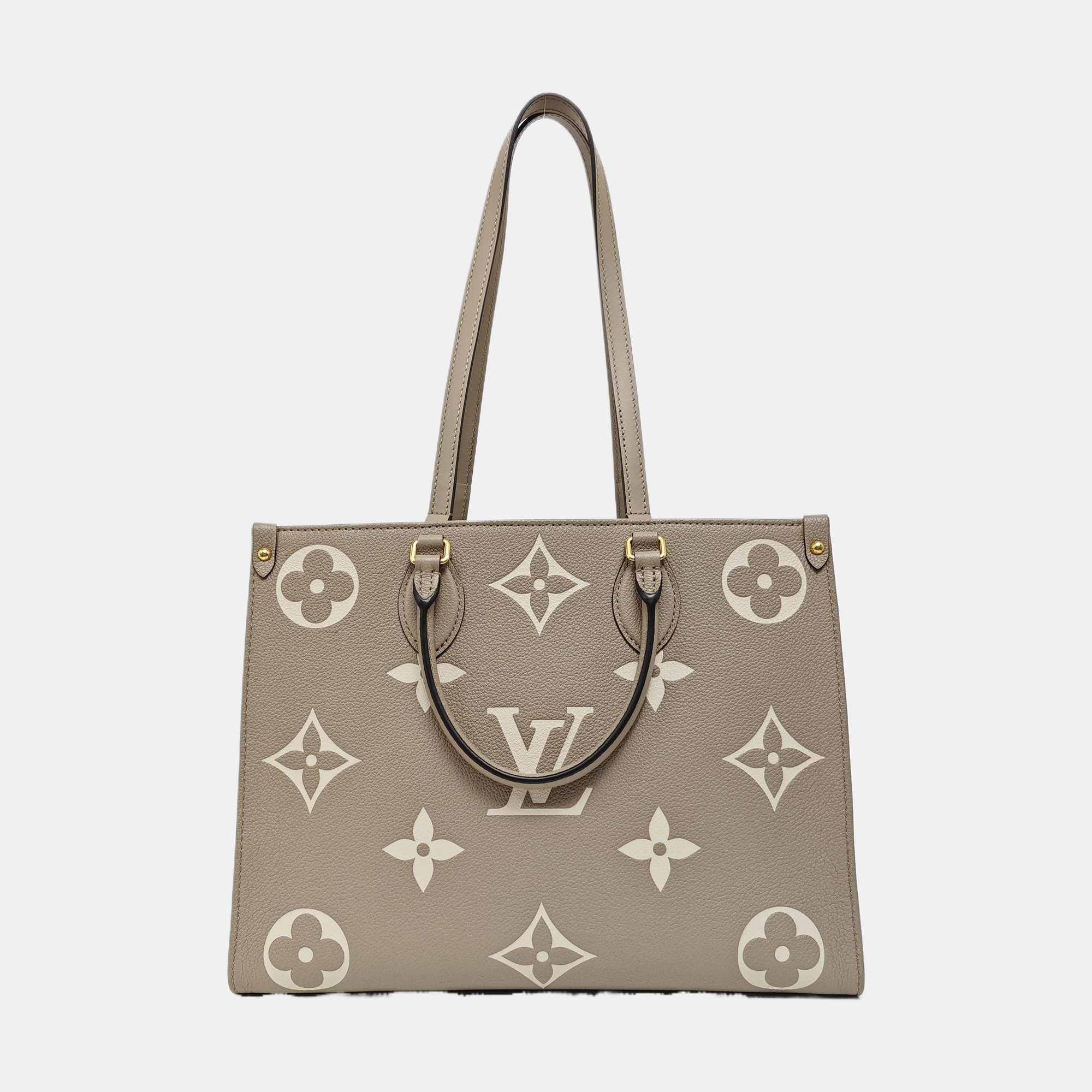 ONTHEGO MM Monogram Calfskin Gray