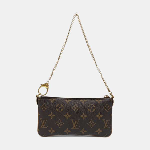 VINTAGE MILLA MM Monogram Coated Canvas Brown