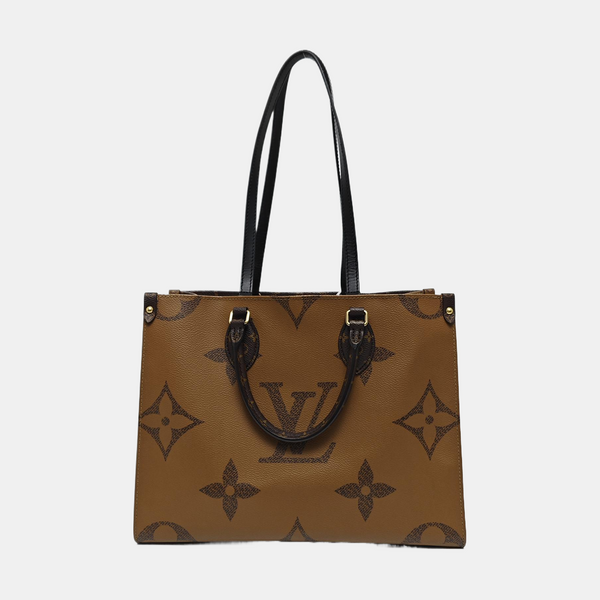 ONTHEGO MM Monogram Coated Canvas Brown