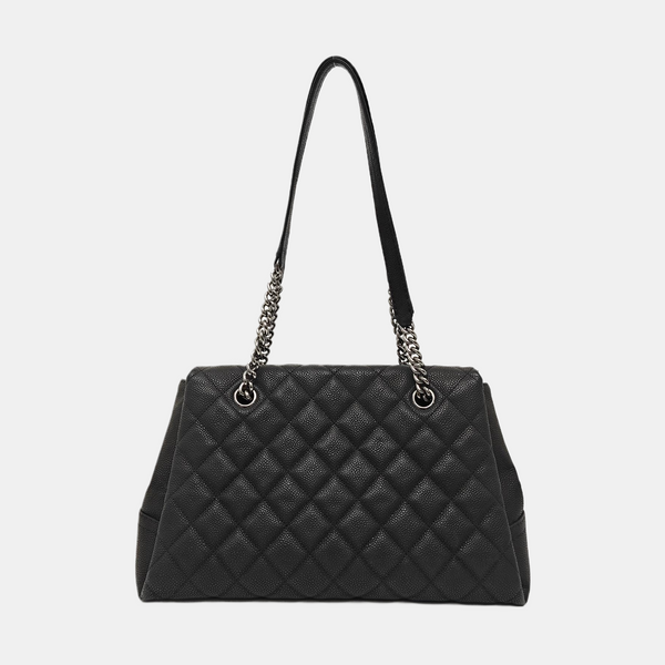 Quilted Grained Calfskin Black