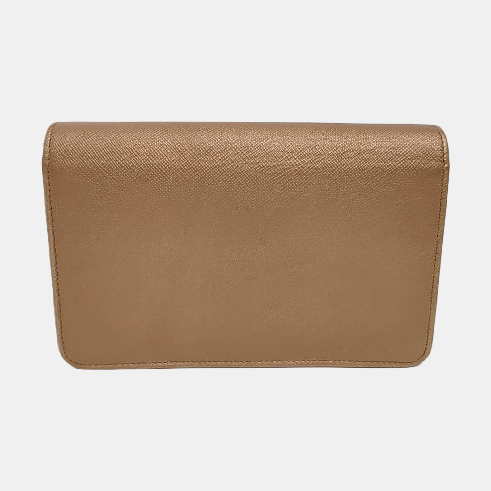 Saffiano Calfskin Crossbody Bag Beige
