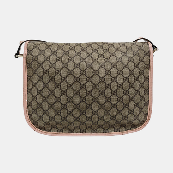 Monogram Coated Canvas Shoulder Bag Beige