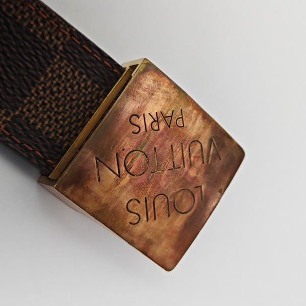 Coated Canvas Belt Brown