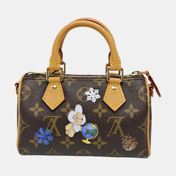 SPEEDY Monogram Coated Canvas Brown