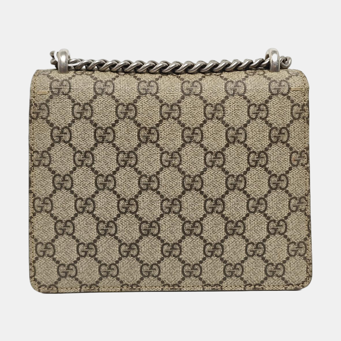 Dionysus Mini Monogram Coated Canvas Beige