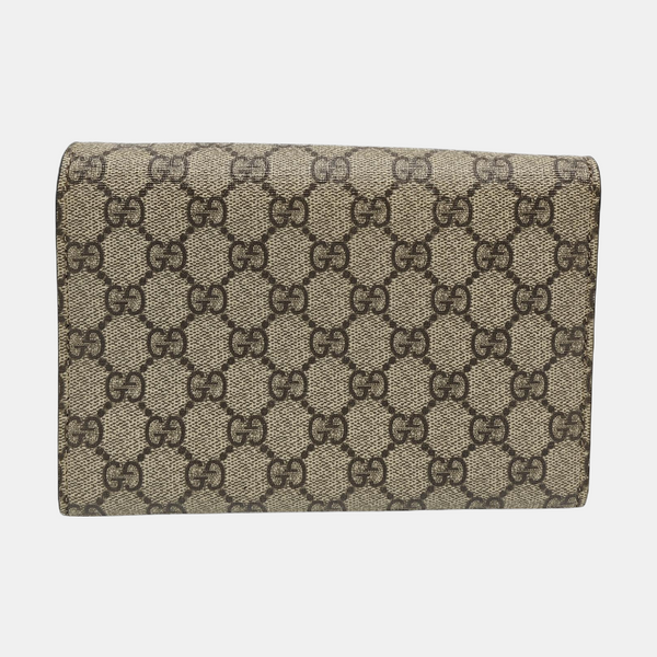 Dionysus Mini Monogram Coated Canvas Beige