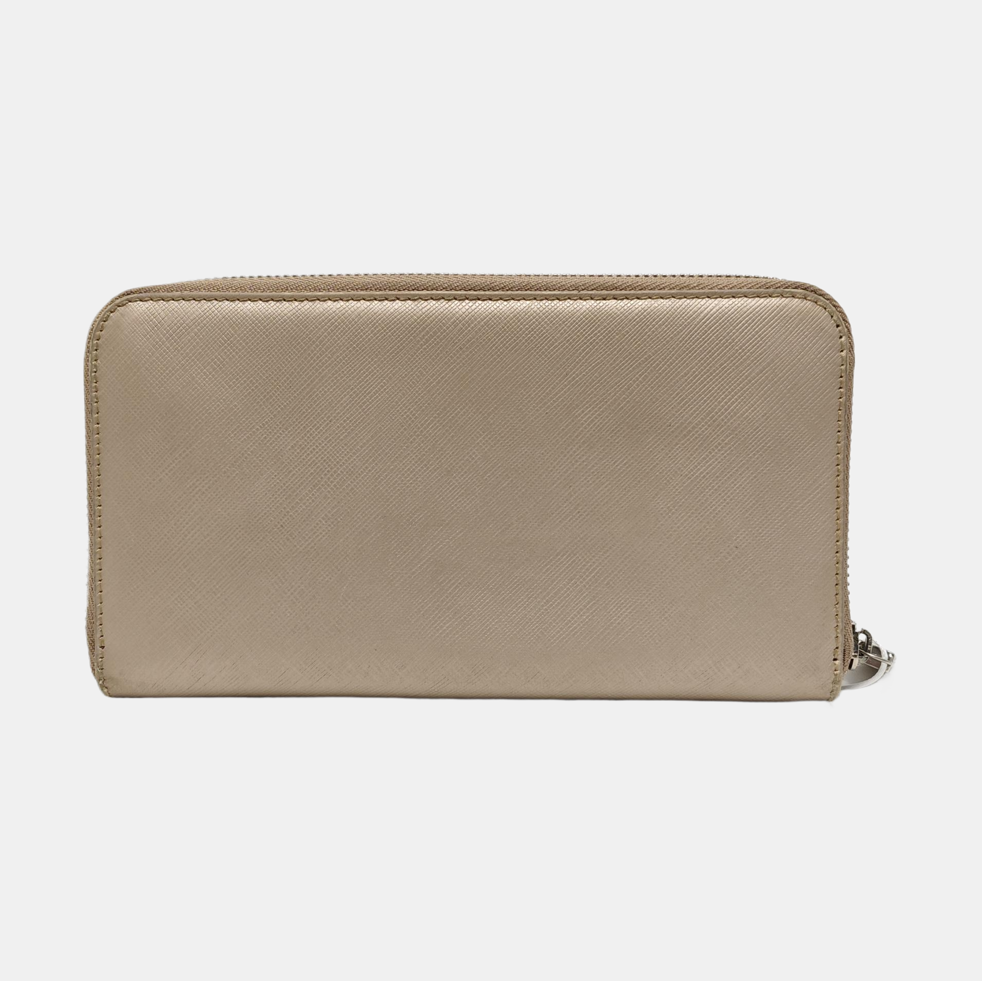 Authenticated pre-owned  Gancini Calfskin Beige Wallet - Wallet at Looply