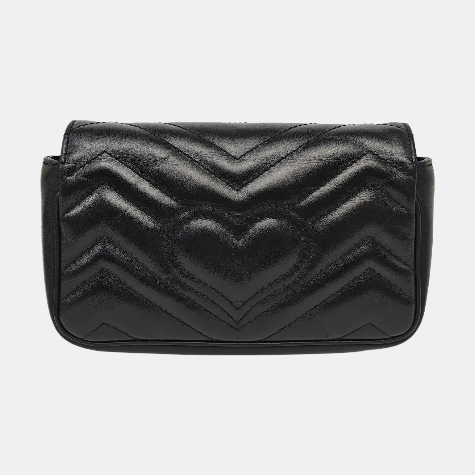 GG Marmont Mini Quilted Calfskin Black
