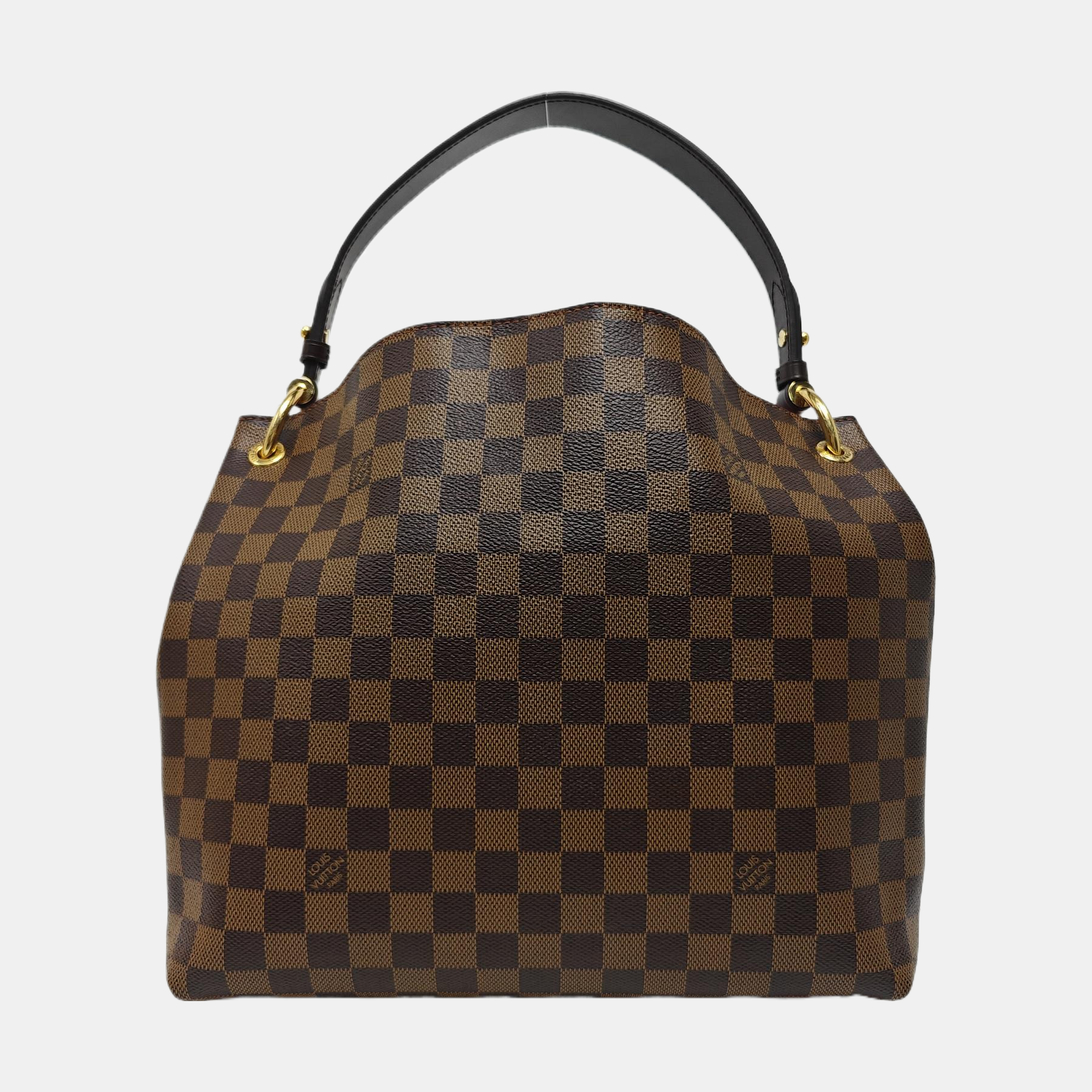 GRACEFUL PM Damier Ebene Coated Canvas Brown