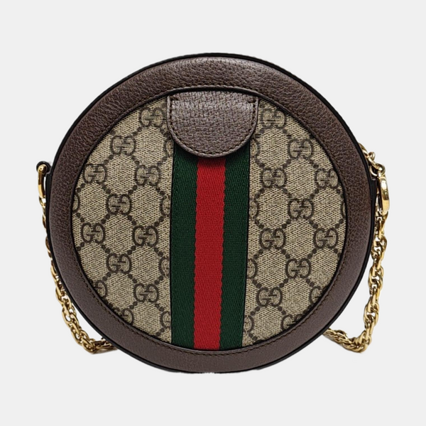 Ophidia Mini Monogram Coated Canvas Beige