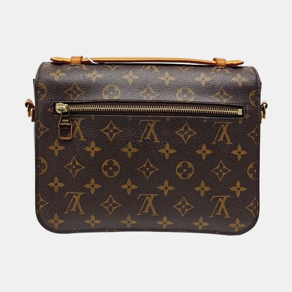 MÉTIS MM Monogram Coated Canvas Brown