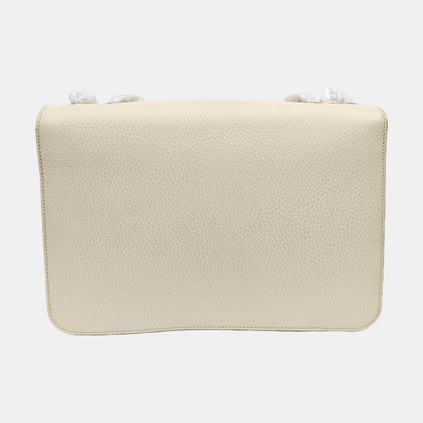 Interlocking G Large Calfskin Beige