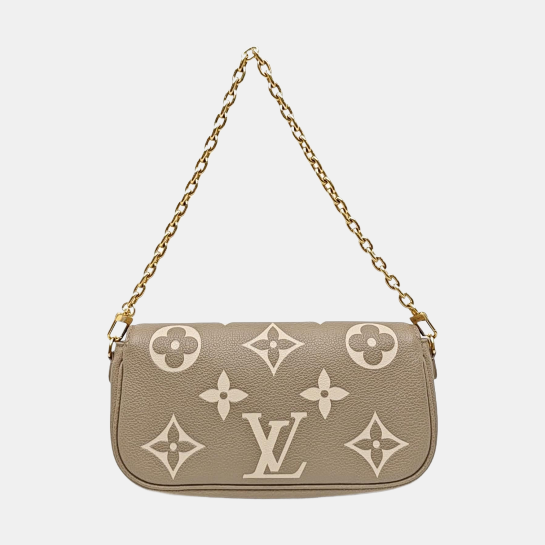 IVY Monogram Calfskin Gray