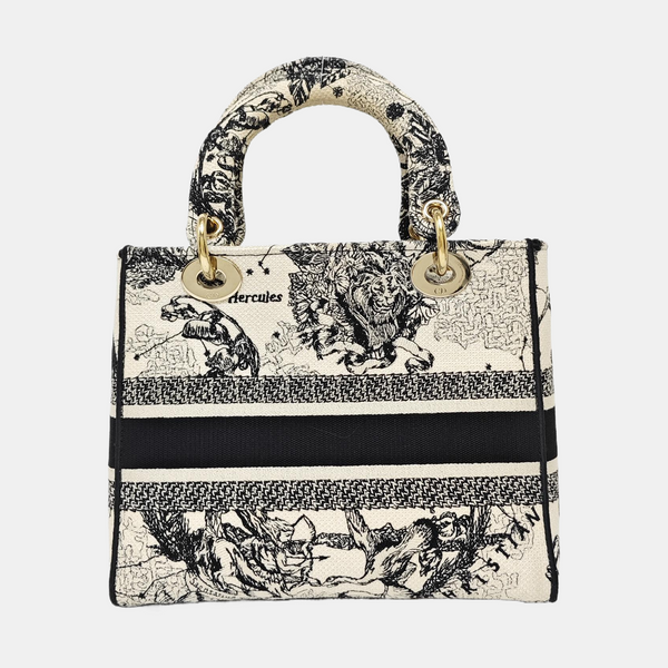 Lady Dior Medium Fabric Beige
