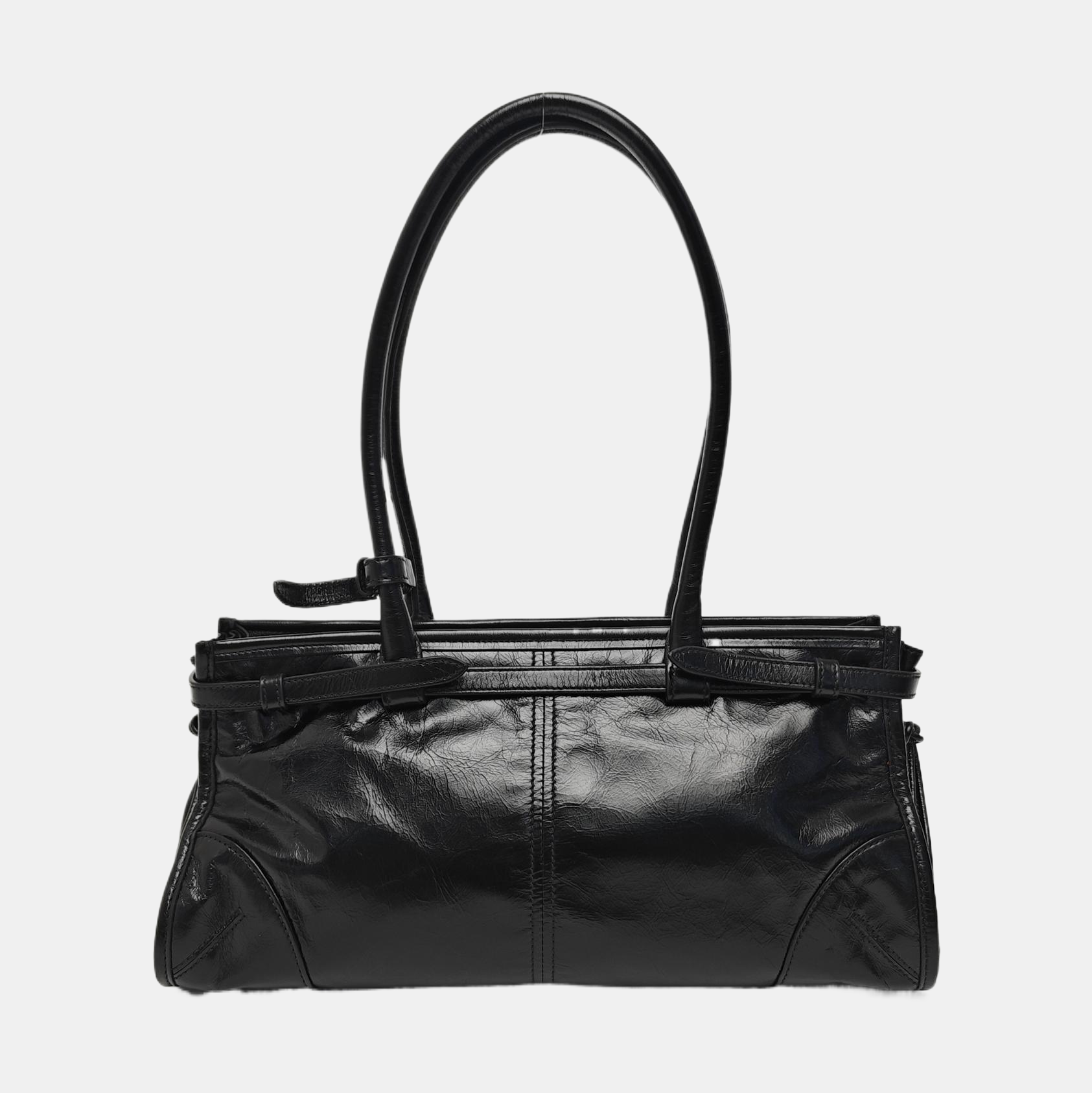 Bonnie Medium Patent Leather Black
