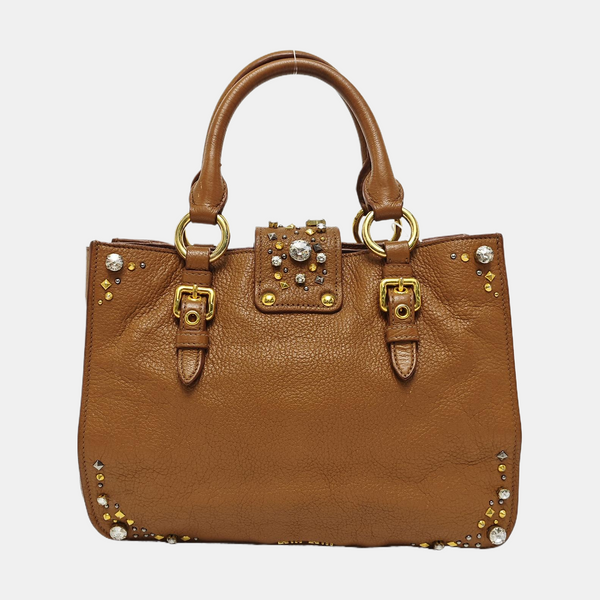 Calfskin Tote Bag Brown