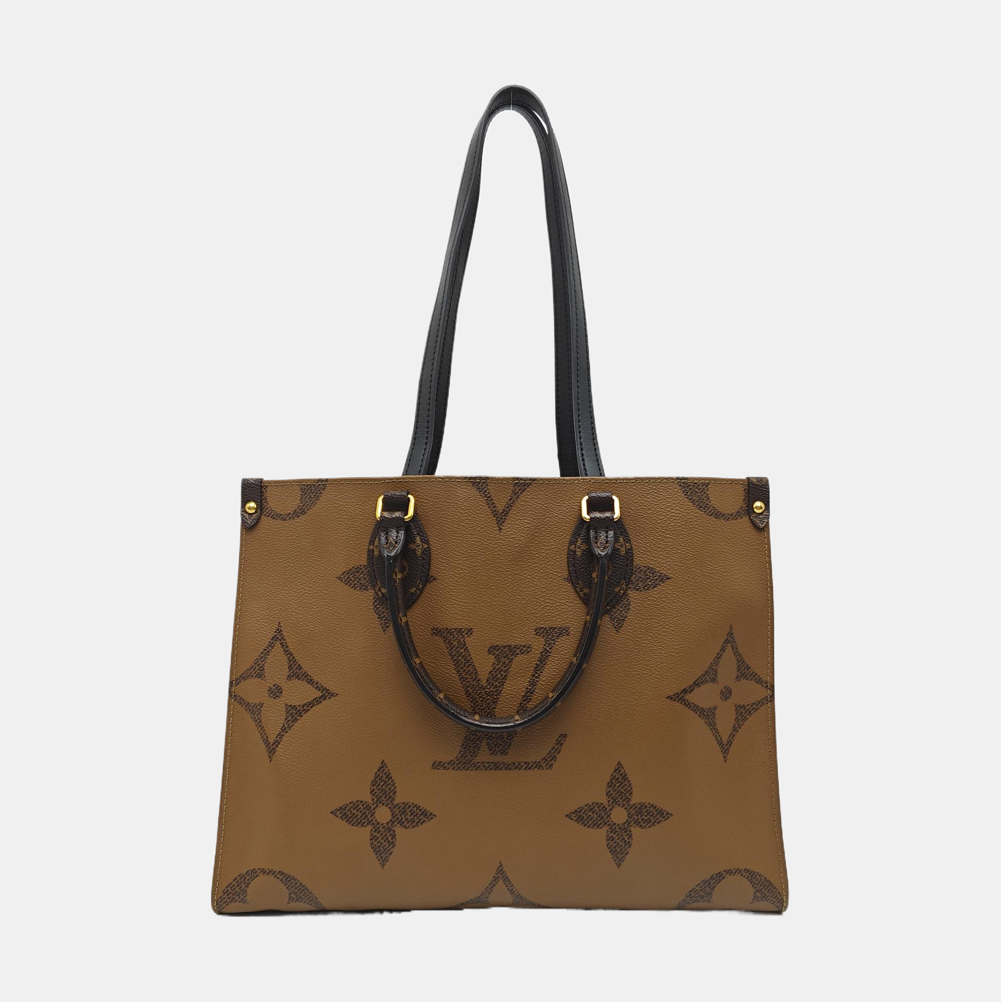 ONTHEGO MM Monogram Coated Canvas Brown
