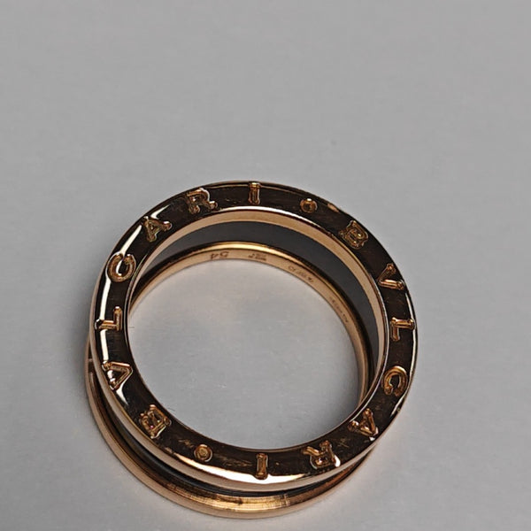 B.ZERO1 18k Rose Gold Ring EU 54