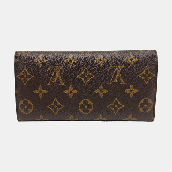JOSÉPHINE Monogram Coated Canvas Brown Wallet