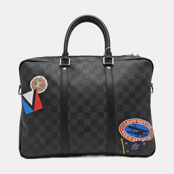 ANTON Damier Graphite Coated Canvas Gray