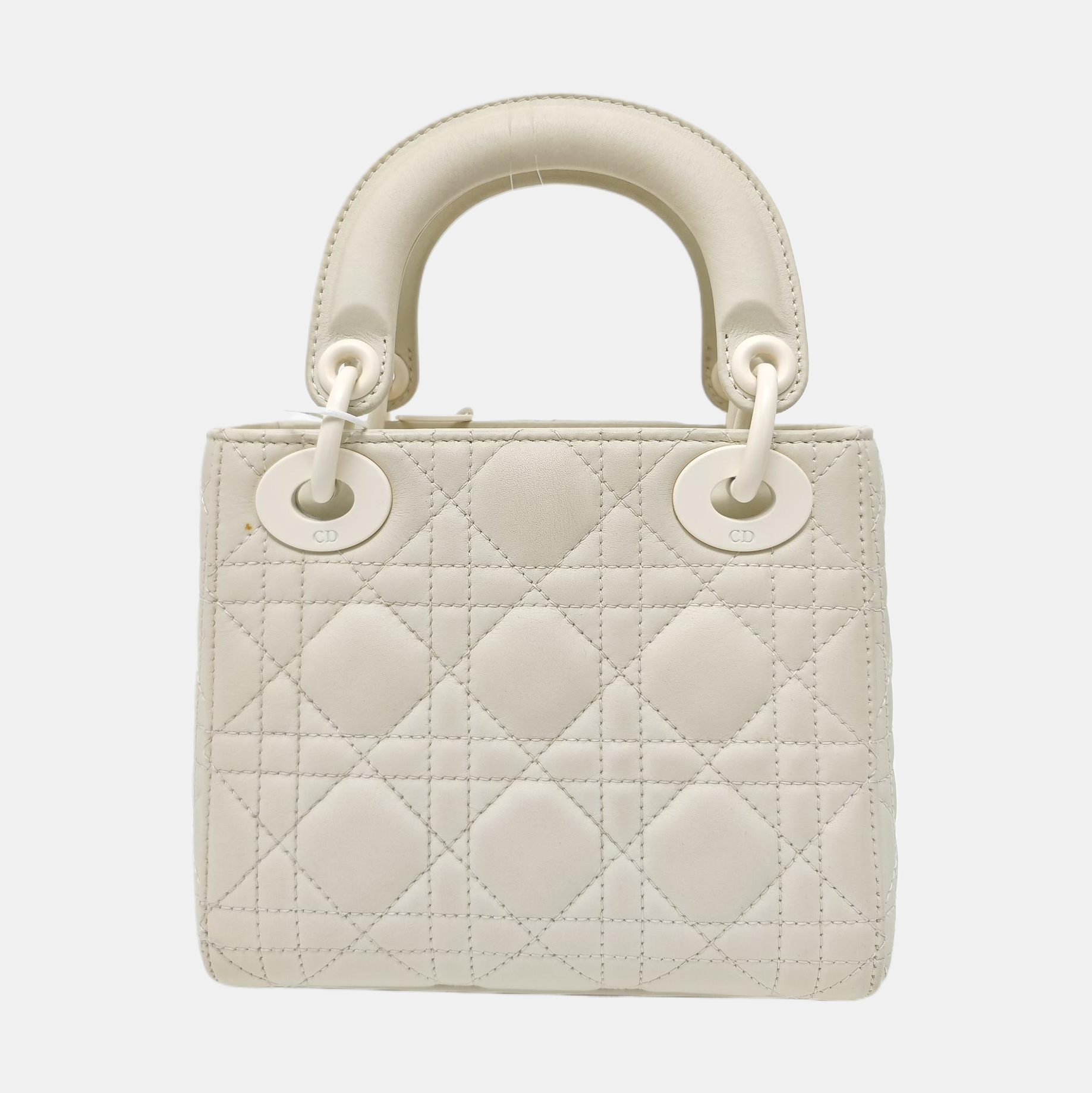 Lady Dior Mini Cannage Lambskin White