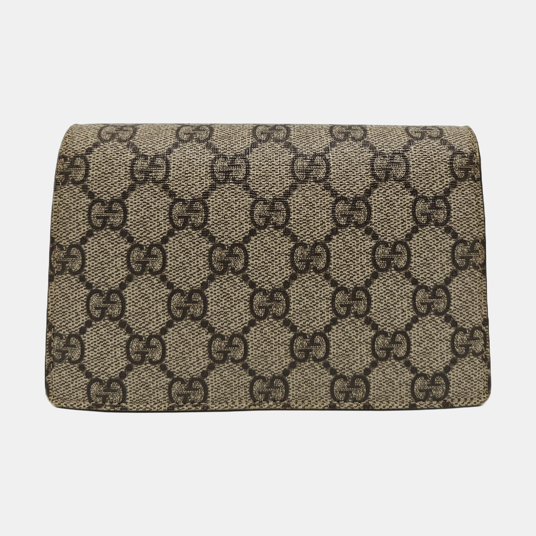 Dionysus Super Mini Monogram Coated Canvas Beige