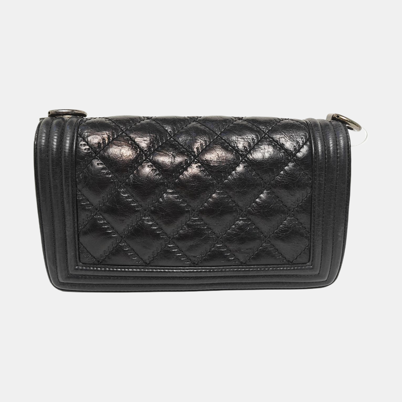 BOY CHANEL Medium Quilted Calfskin Black