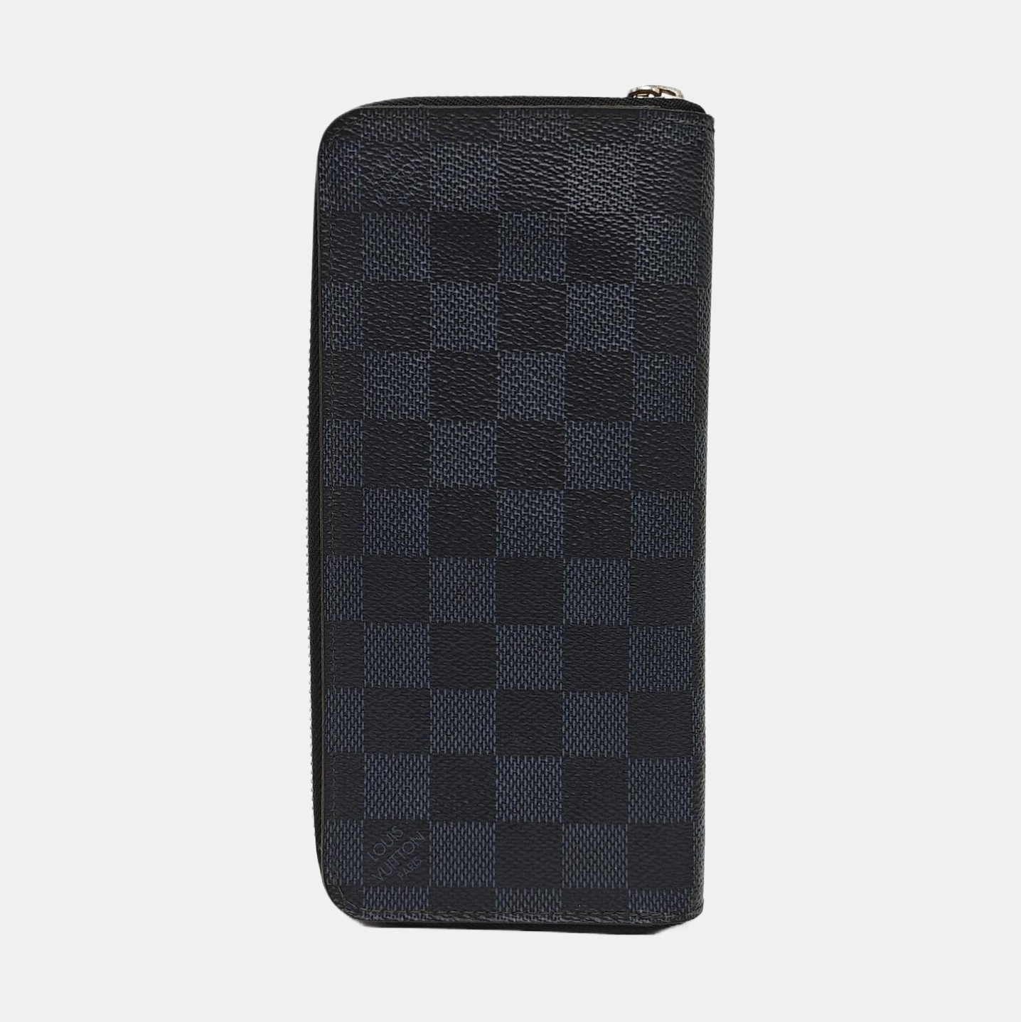 ZIPPY Damier Coated Canvas Blue Wallet