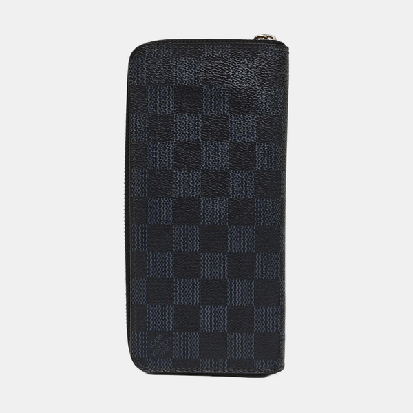 ZIPPY Damier Coated Canvas Blue Wallet