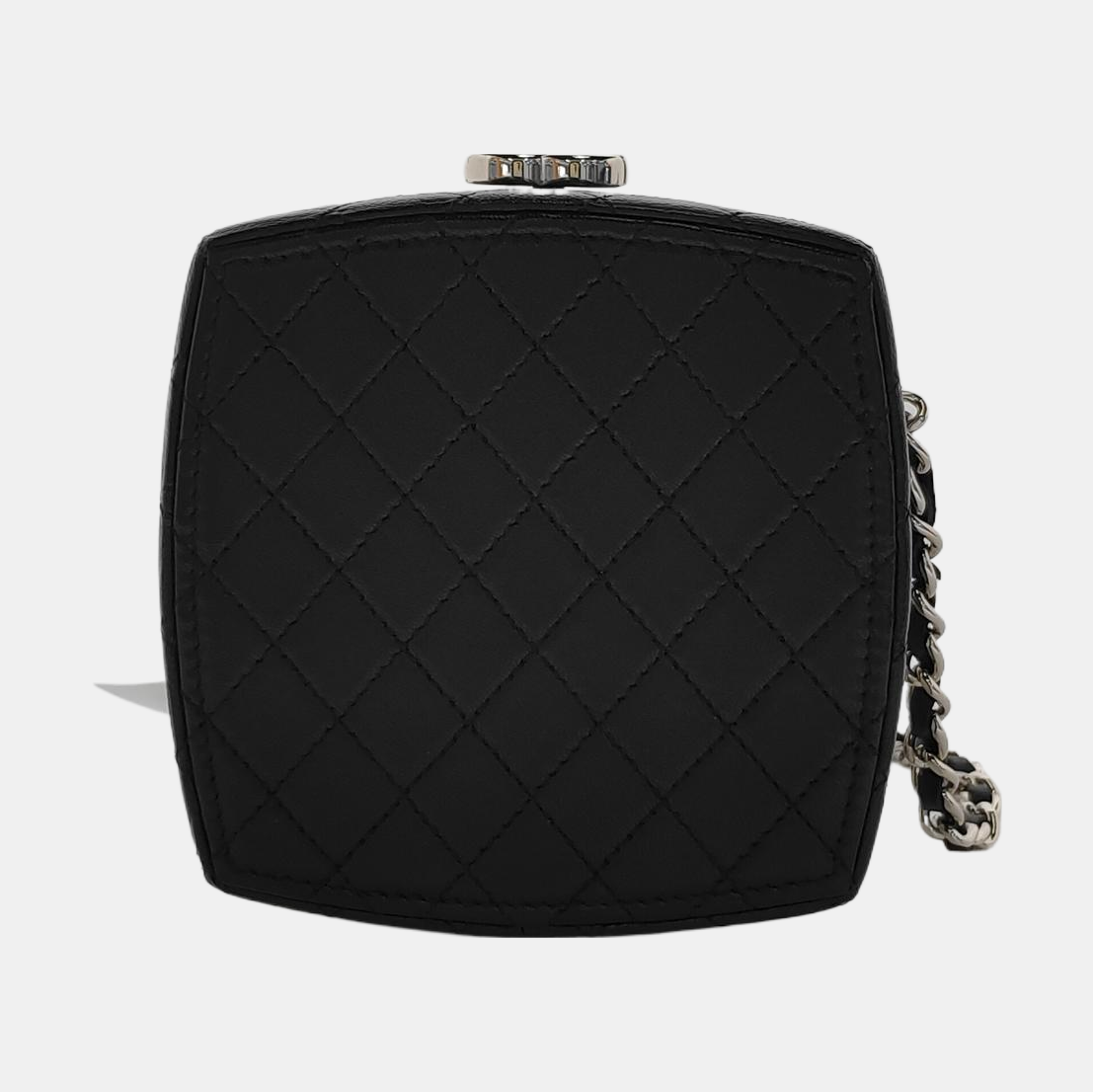 Large Quilted Lambskin Black